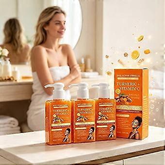 Plant Infused Exfoliating Body Wash Turmeric VC Moisturizing Scrub Cleanser For Household Daily Skin Cleaning-jry
