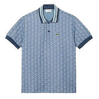 Lacoste Mens Monogram Jacquard Polo Shirt