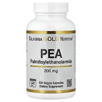 California Gold Nutrition, PEA (Palmitoylethanolamide), 120 Veggie Capsules (300 mg per Capsule)