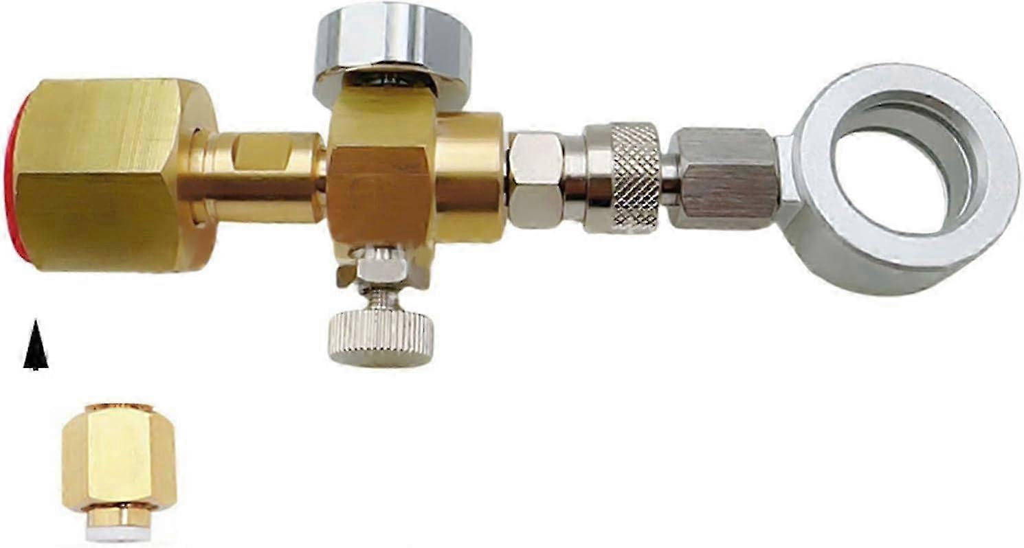 Brass Soda Maker Adapter with Valve Control