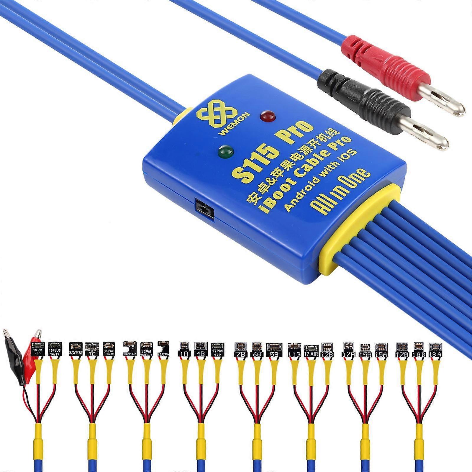S115 Pro Phone Power Supply Test Cable for Android / iPhone