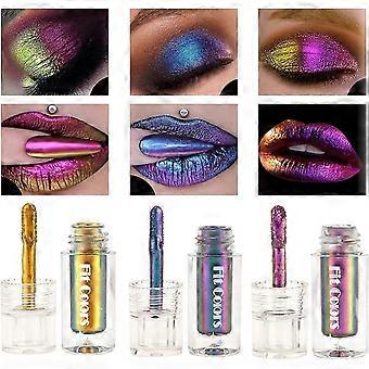Liquid Chameleon Eyeshadow 3 Colors Metallic Multichrome Glitter Eye Shadow Set Long Lasting Non Greasy Sparkling Makeup
