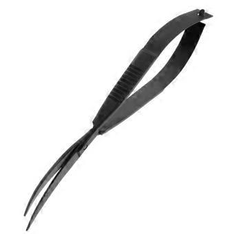 Aquarium Plant Trimming Scissors Stainless Steel Curved Aquascaping Tool with SpringAssisted Precise Cutting