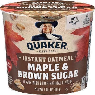 Quaker Express Oatmeal Pack, Maple Brown Sugar, 1.69 oz