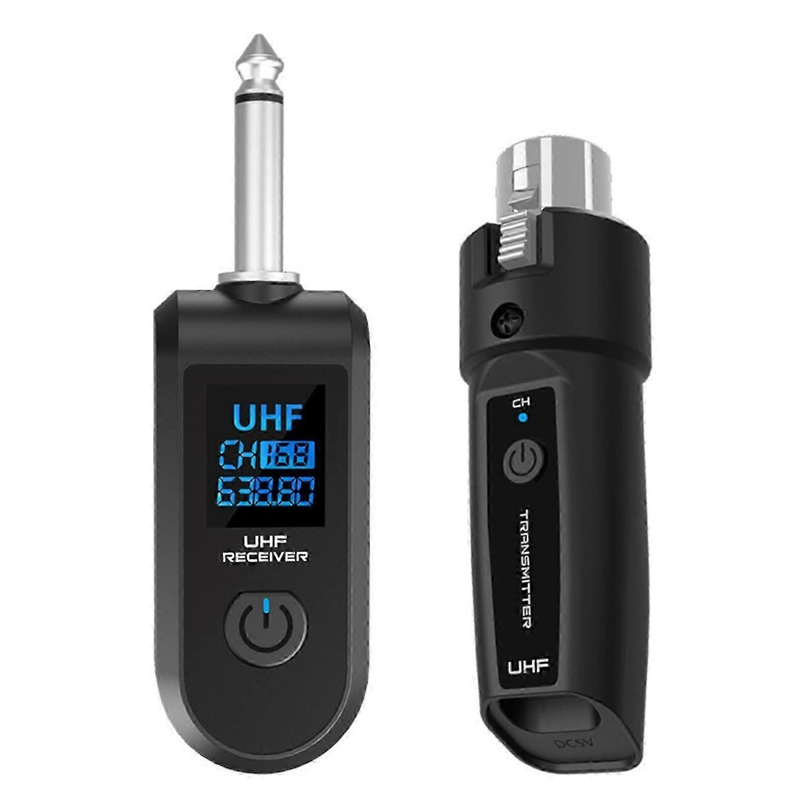 UHF Wireless Microphone Converter XLR Transmitter Receiver Microphone System js