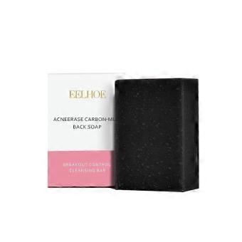Carbon Clay Soap - Exfoliating & Whitening Body Cleanser for Dark Spots & Acne Marks, 100g,HJ-01