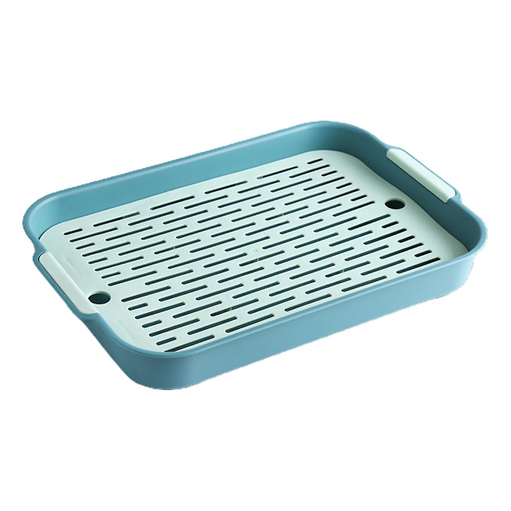 Double Layer Tray Drying Tray Sink Tray Drying Storage Rack with Arc Handle