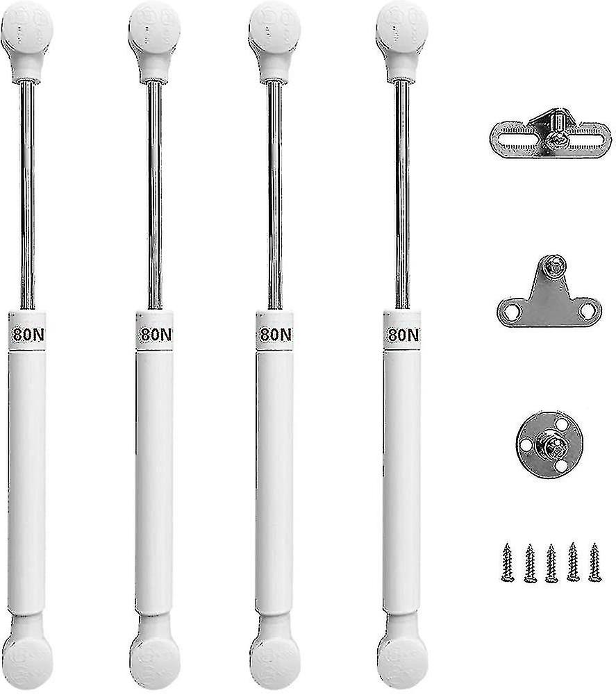 مطبخ مجلس الوزراء الباب 80n الغاز الربيع رفع الغاز الربيع الاحتفاظ المفصلي المثبط، 4 قطع، فضي