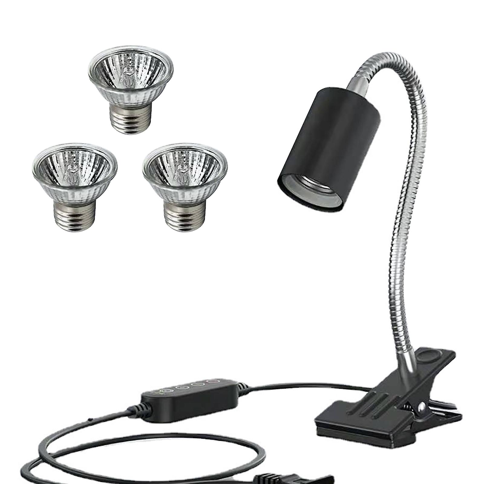 Simple Deluxe Reptile Heat Lamp UVA UVB Full Spectrum Adjust Basking Spot Light