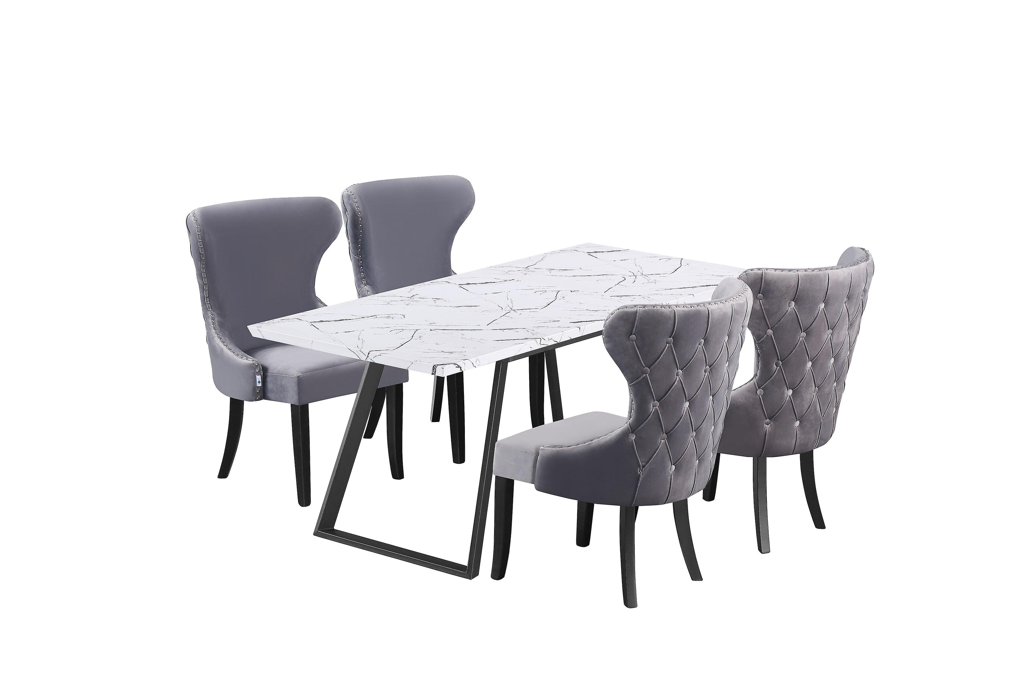 Manuel Toga Dining Set - A Table & 4 Dinette Chairs