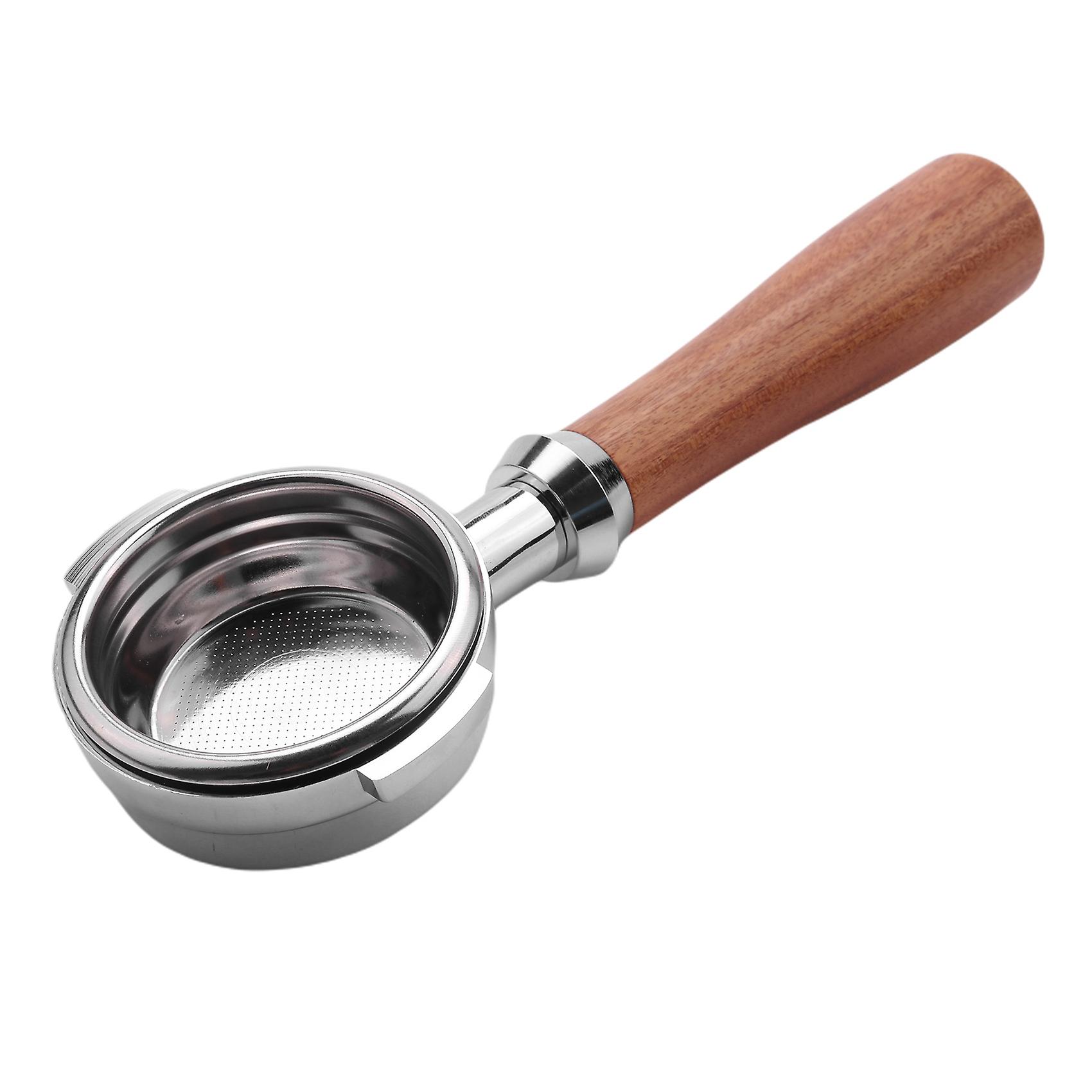 58Mm Stainless Steel Coffee Machine E61 No Filter Bracket Coffee Bottomless Handle Coffee Spoon Woo