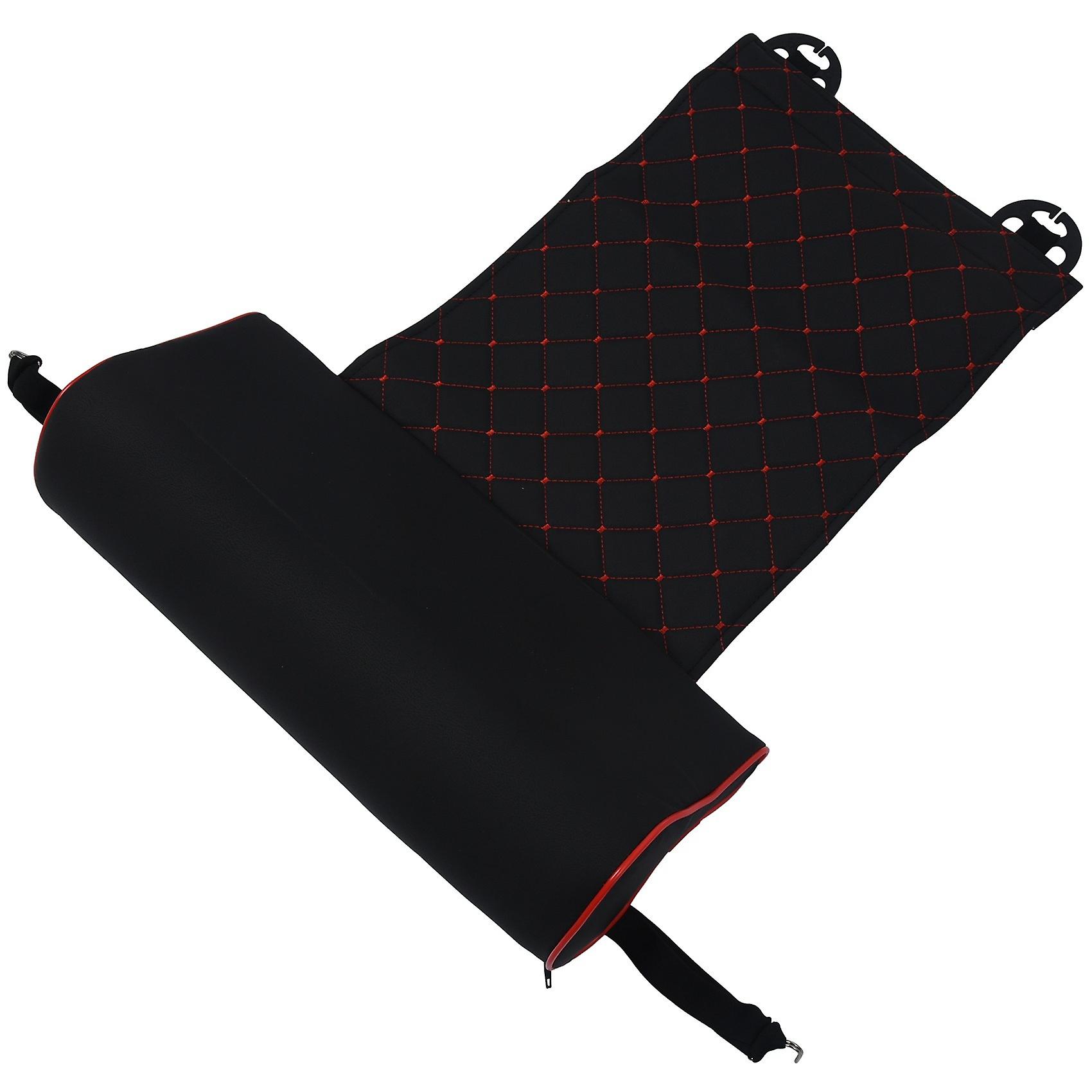 Automobile Leather Leg Pad Support Extension Mat Leg Leather Cushion Knee Pad Memory Black