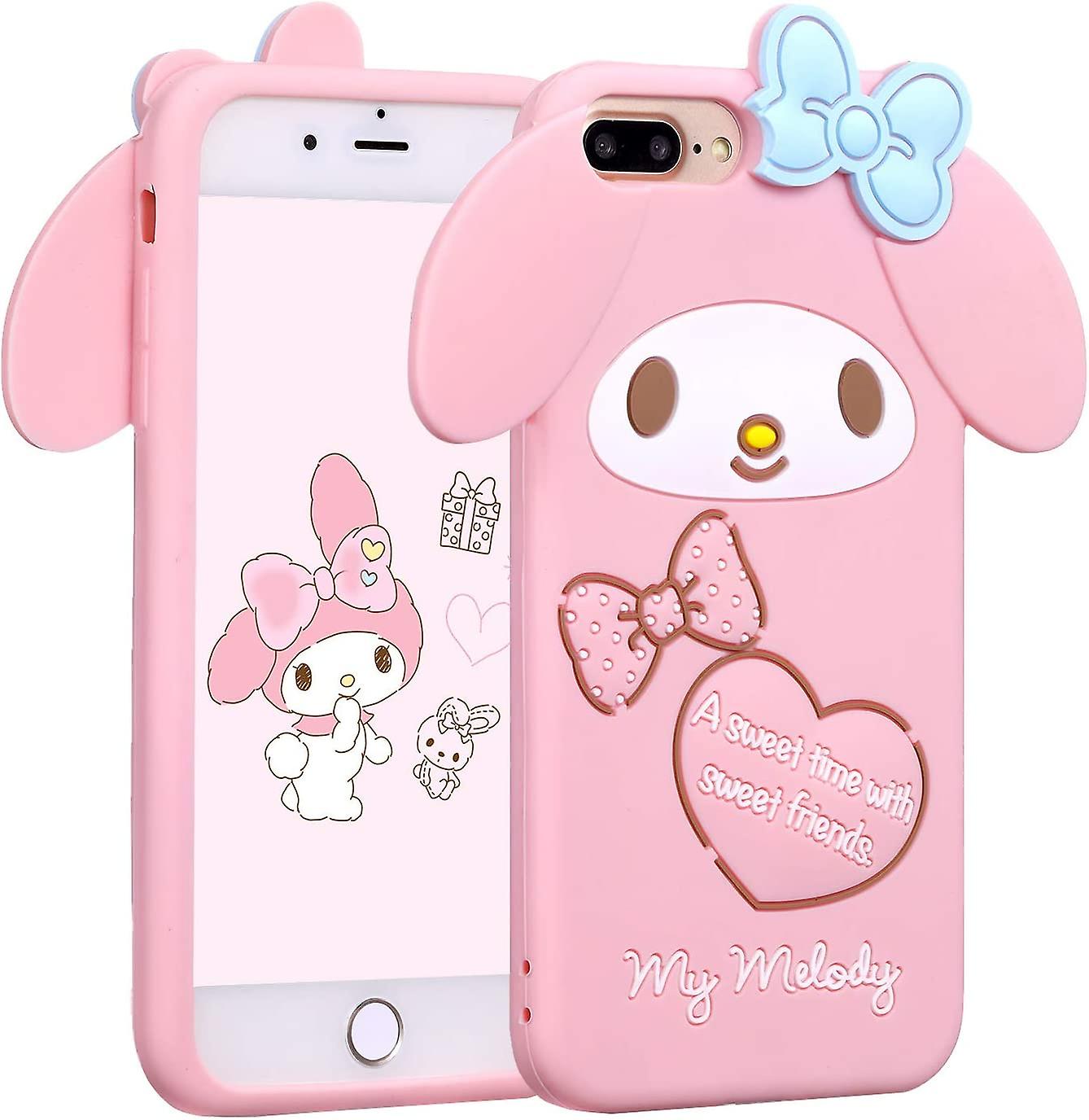 HEYTEA Case for iPhone Plus/7 Plus/6 Plus,Cartoon Soft Silicone Cute 3D  Fun Cool Cover,Kawaii Unique Funny Kids Girls Teens Animal Character Skn Sho