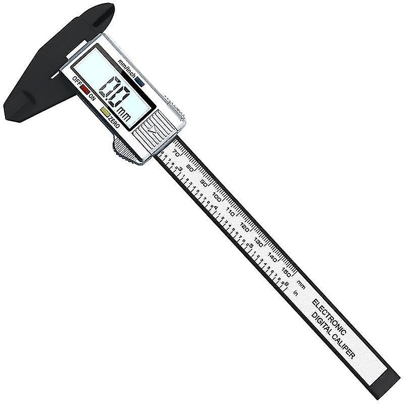 0 150Mm Silver Digital Display Plastic Vernier Caliper Measuring Student Mini Tool Ruler