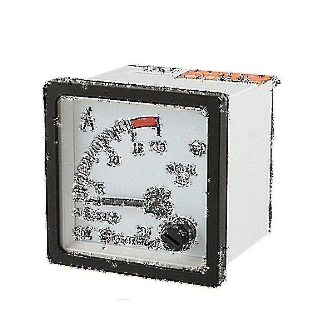 Sq48 Analog AC Strom Panel Meter Amperemeter 0-15A Gauge Weiß + Schwarz