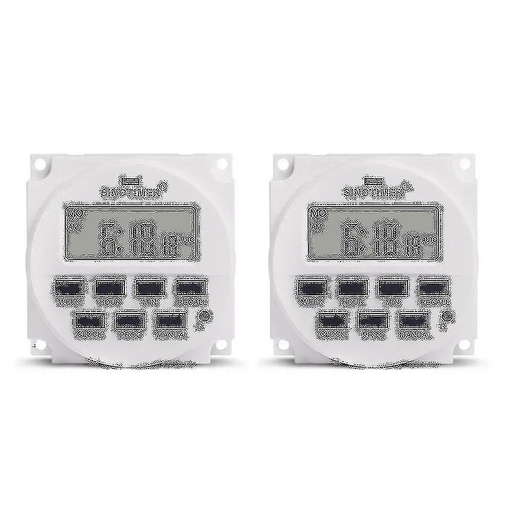 2x Sinotimer 15,98 Zoll LCD Digital Timer 12V DC 7 Tage Programmierbare Zeitschaltuhr tm618n-4