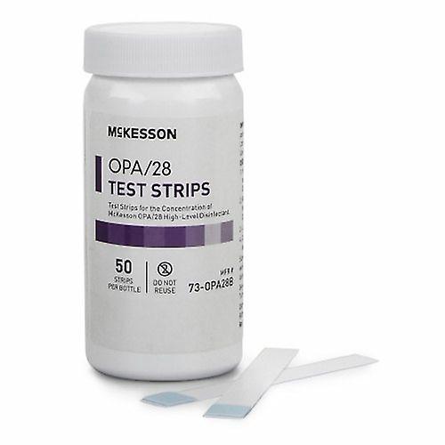 مؤشر تركيز McKesson OPA OPA / 28 Pad 50 شرائط اختبار زجاجة تستخدم مرة واحدة ، عدد 1 (عبوة من 1)