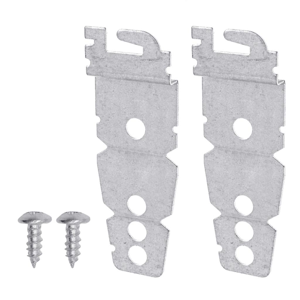 2 Pc Universal Dishwashing Machine Mounting Brackets with 2 Pc Screws