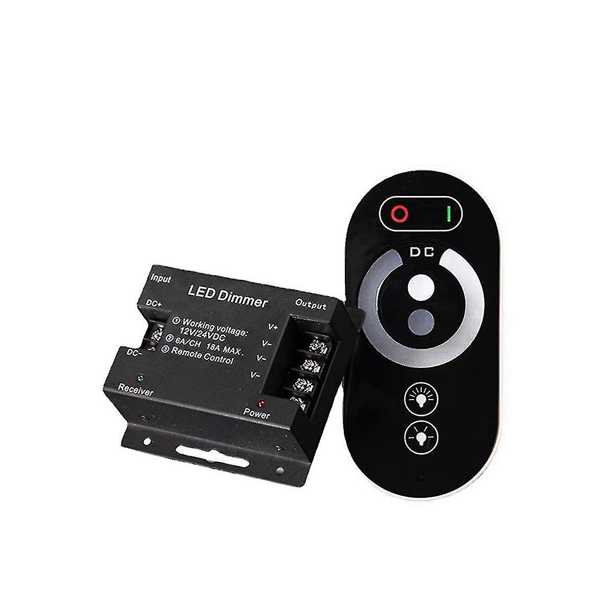 Portable Led Touch Dimming Controller 6 Keys Rf Wireless Remote Control Led Monochrome Strip Light