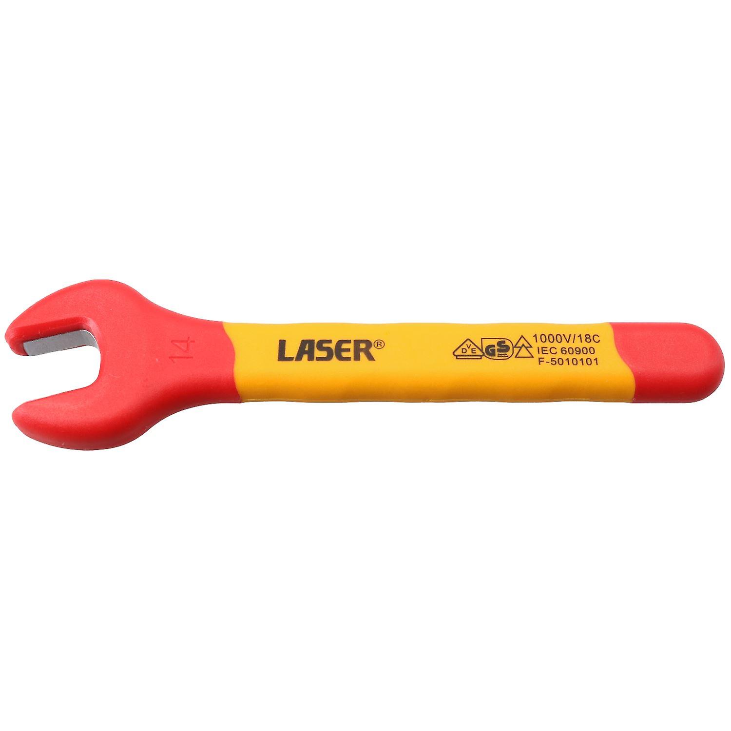 14mm Metric VDE Insulated Open Ended Spanner Use On Hybrid Electric Vehicles
