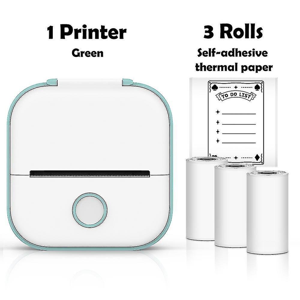 Phomemo T02 Portable Mini Printer - Bluetooth, Thermal Inkless Printing for Stickers