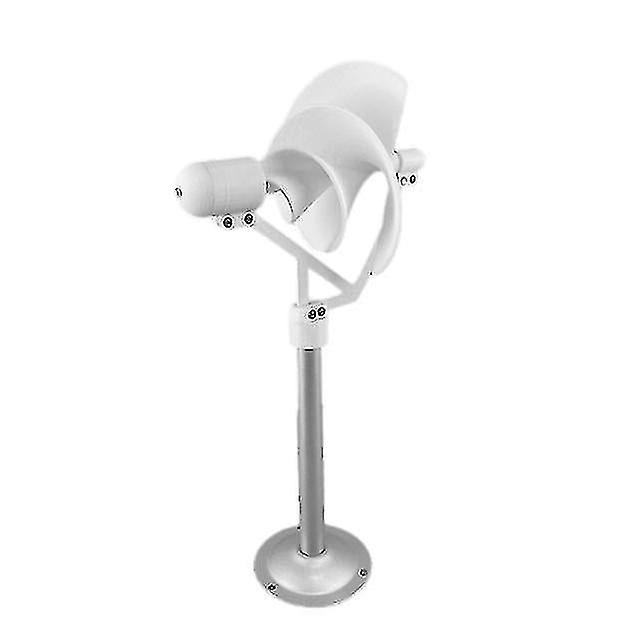 10Wミニチュアスパイラル風力タービン科学実験パワーランプホワイトソーラー風力発電モデルLEDライト320mm