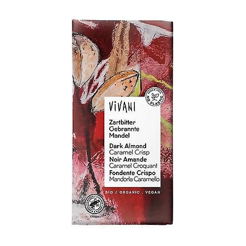 Dark chocolate with organic sugared almonds 80 g