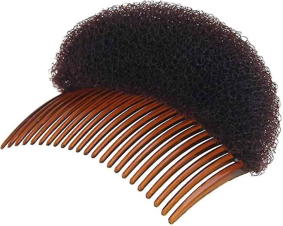 Volume Styling Clip Bun Maker Insert Tool Multifunctional Accessories With Comb For Instantly Hairstyle(brown)(1pcs)