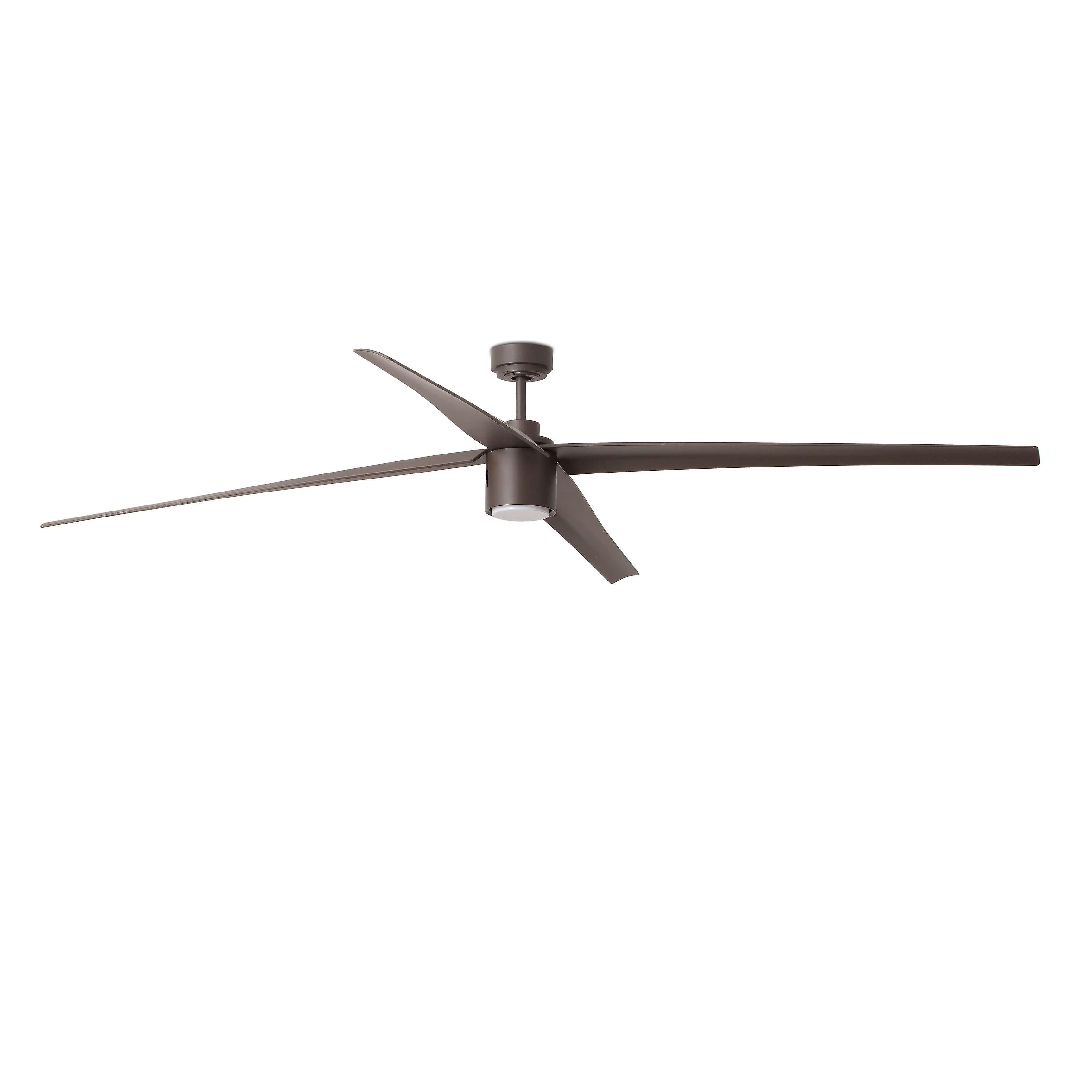 DC ceiling fan Attos Brown 213cm / 84" with LED light