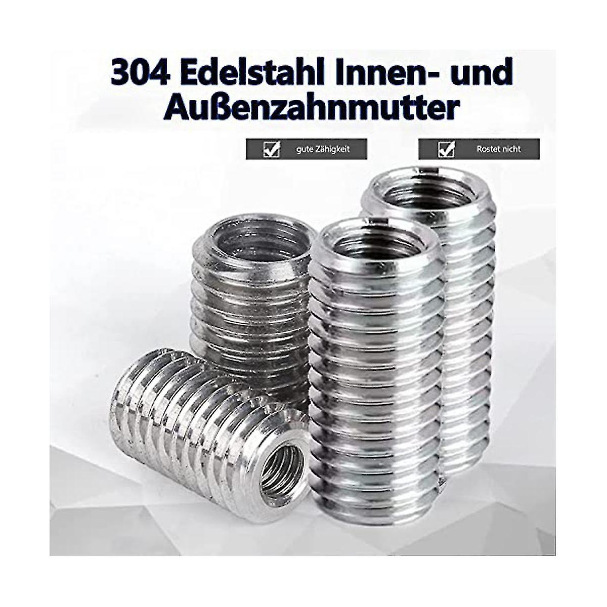 20 Pcs Thread Reducing Nuts, M8 Male To M6 Female Thread Screw Sleeve ...