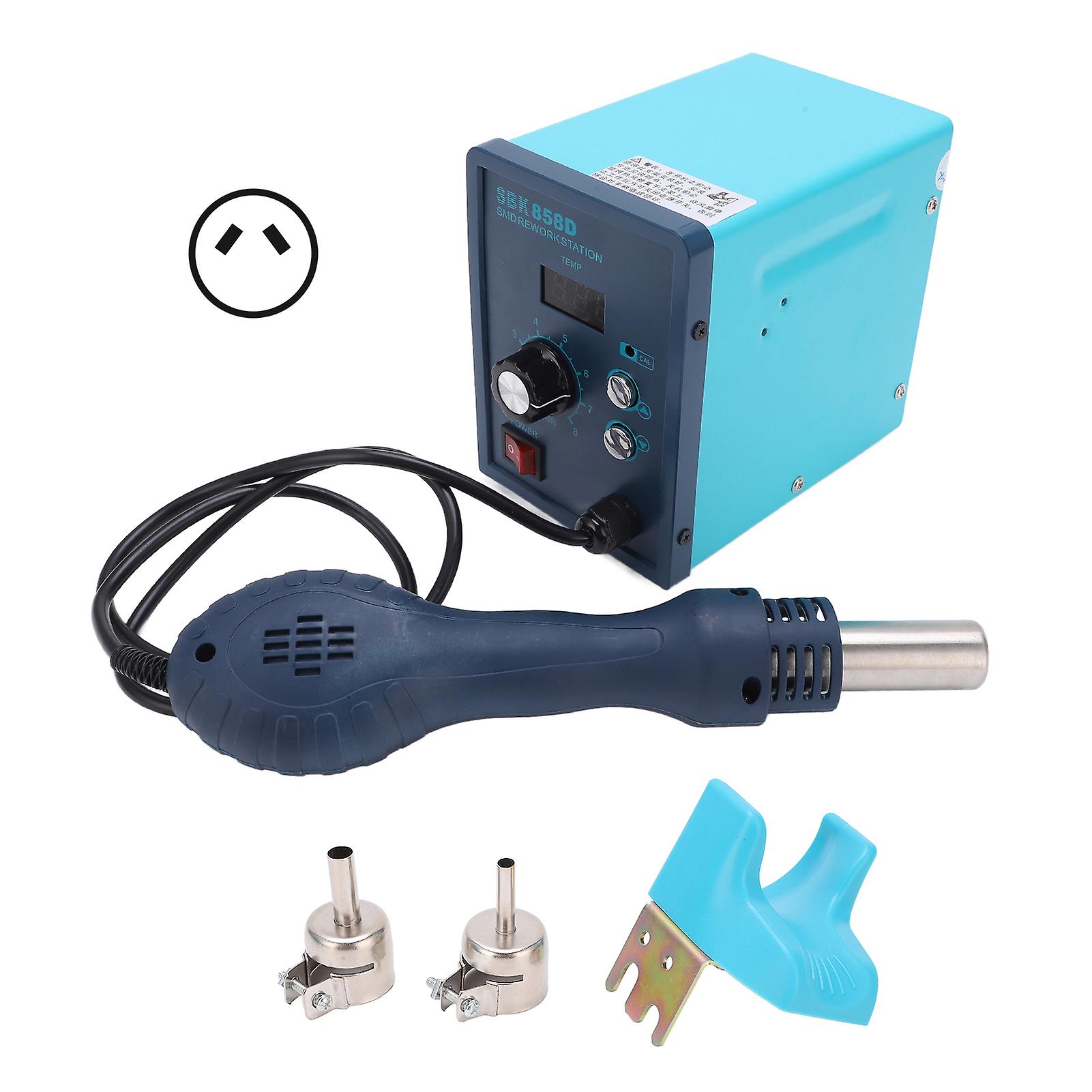 SBK858D 2in 1 Hot Air Desoldering Station Digital Display Constant Temperature Desoldering Rework Station 230V