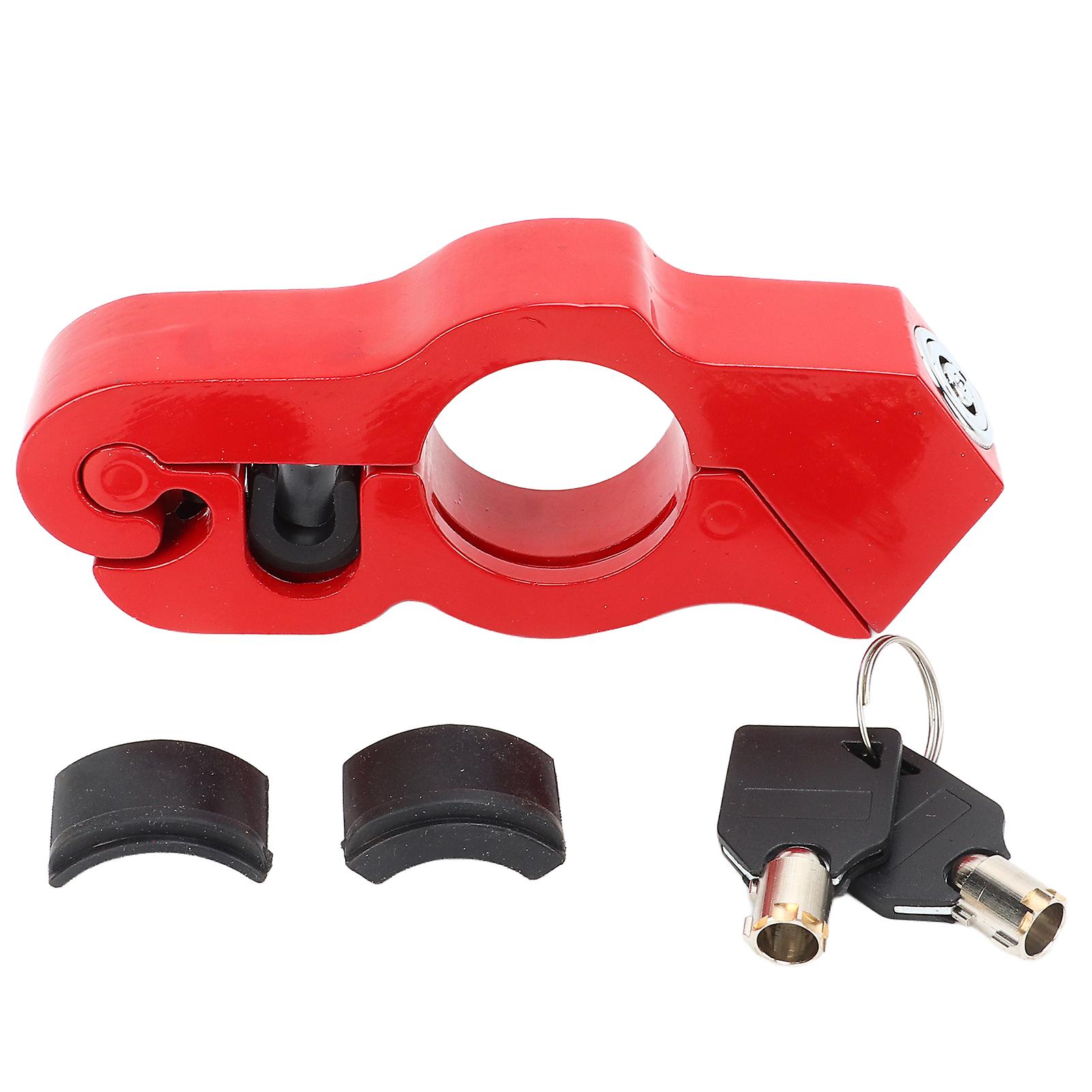 Motorcycle Handlebar Lock, Tamper-Proof, Weatherproof, Aluminum Alloy, Anti-Theft Lock for Scooters and ATVs
