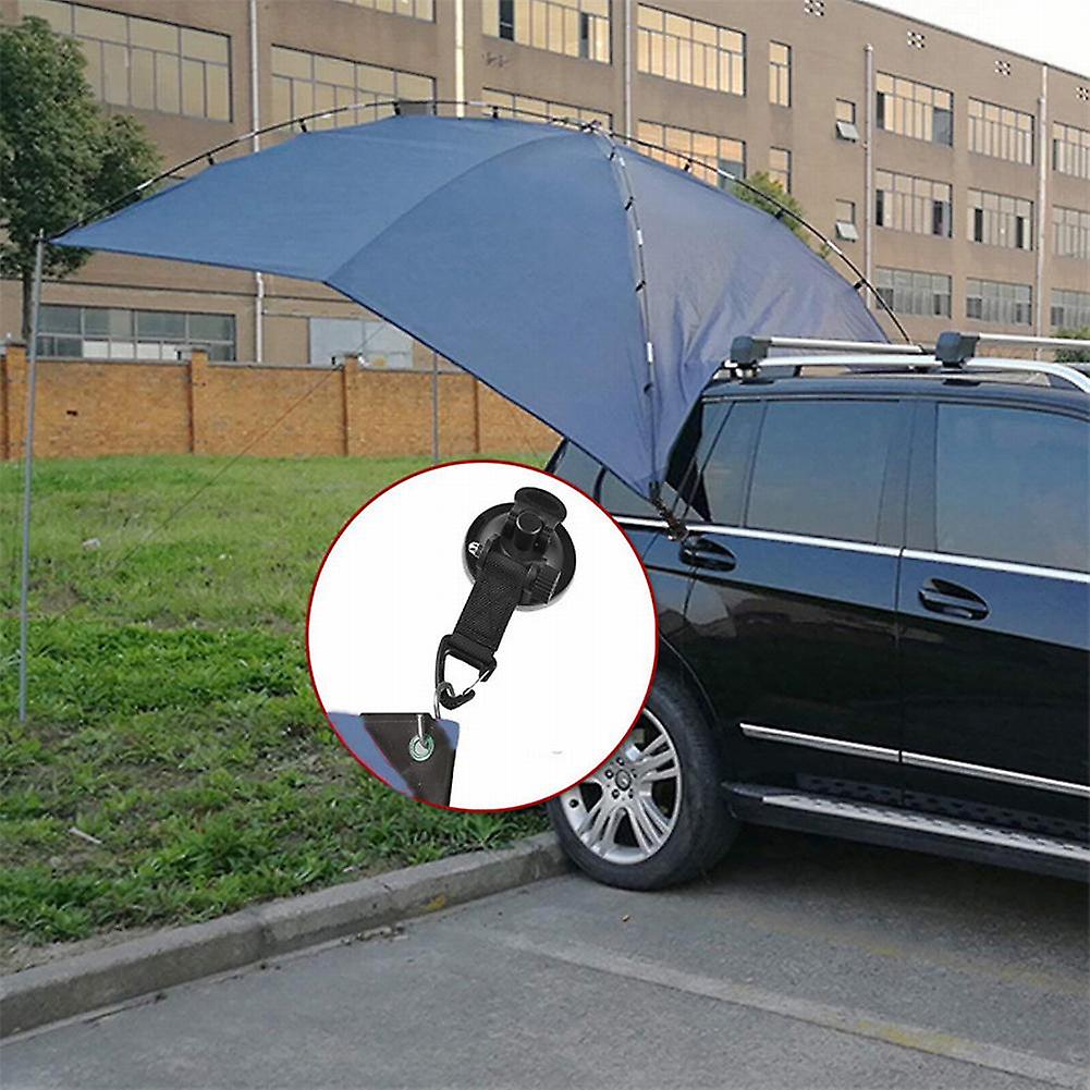 4PCS Suction Cup Securing Anchor Hook Tie Down Camping Tarp As Car Side Awning