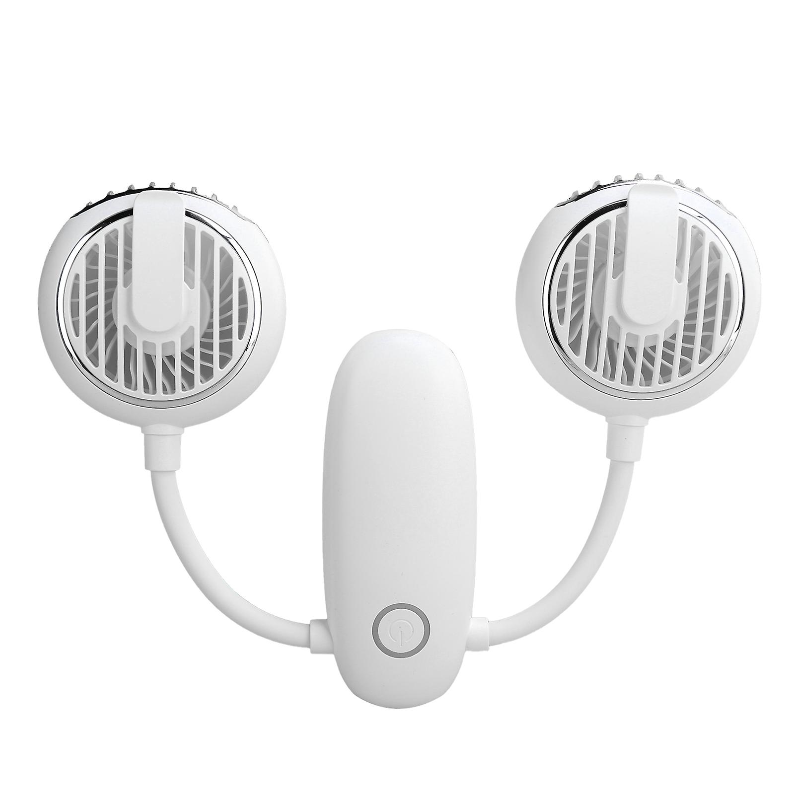 F38 DoubleHead Foldable Mini Fan USB Rechargeable 4800mAh Battery