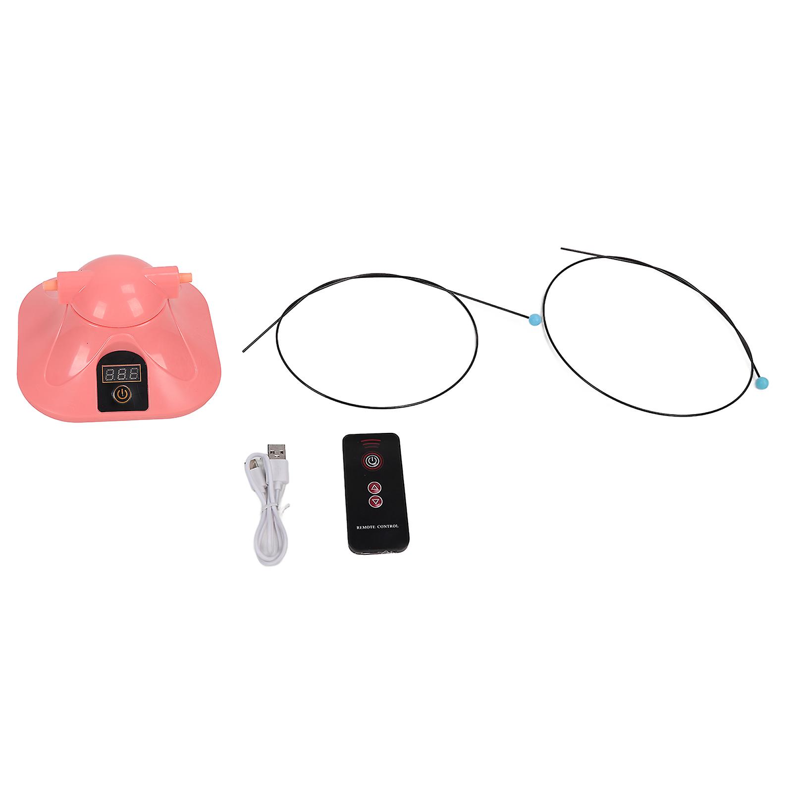Smart Jump Rope Machine Typ C Charging Automatic Rope Skipping Machine für Übung Pink