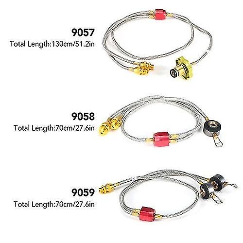 כלי בישול קמפינג כלי אוכל מתאם מתאם צינור מבער לכיריים כפולות בחוץ