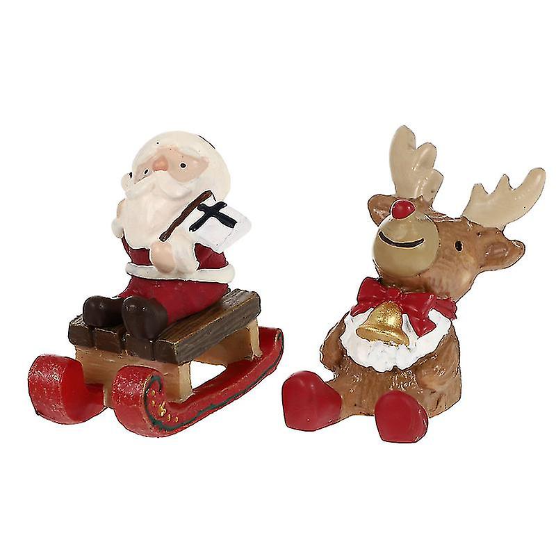 3pcs Xmas Micro Landscape Ornament