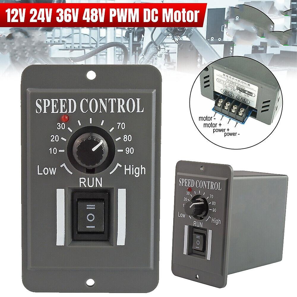 12V 24V 36V 48V PWM DC Motor Speed Controller Reversible Switch 40A Regulator