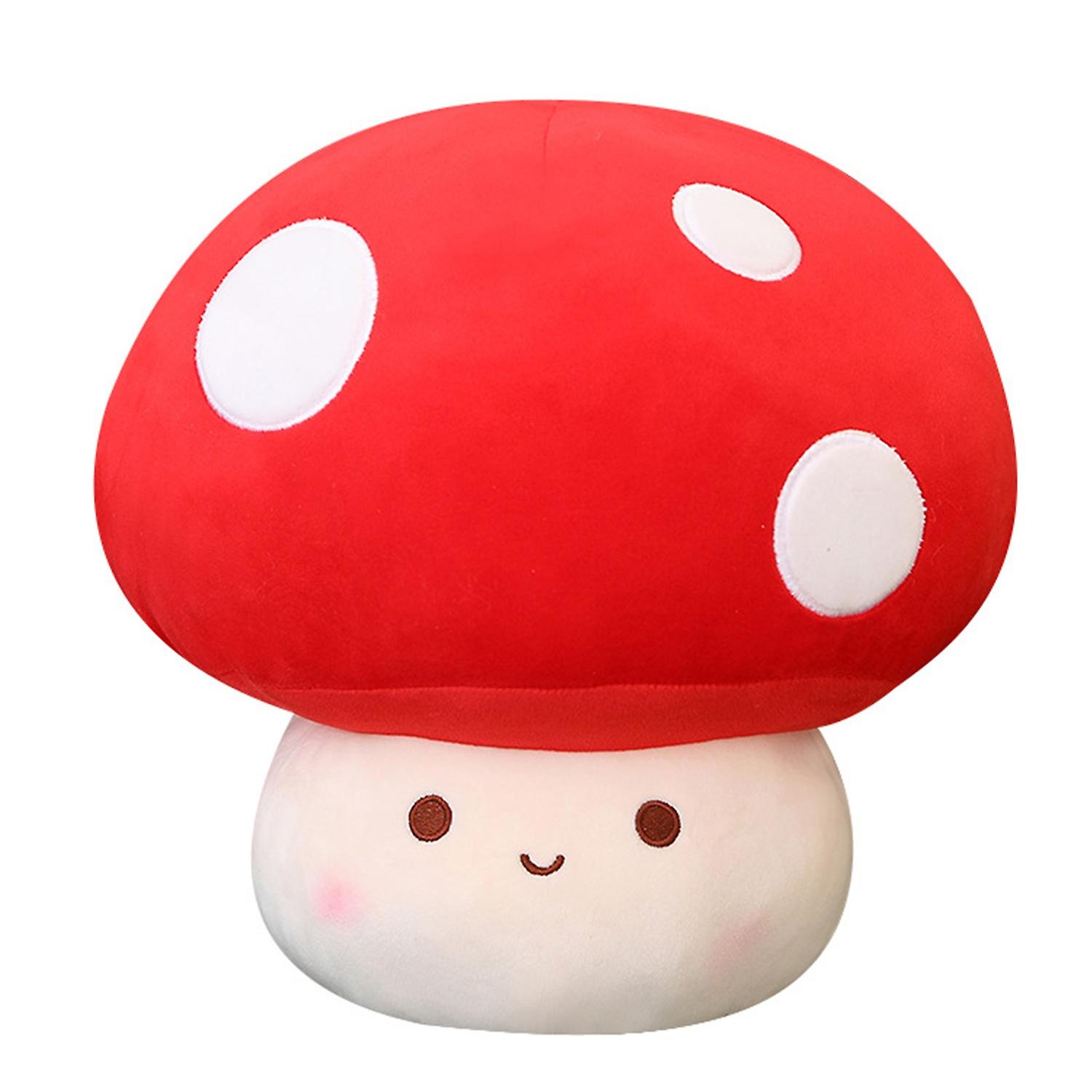Plush Toy Good Resilience Full Filling Handfeel Decorate No Deformation Cute Mushroom Stuffed Pillow
