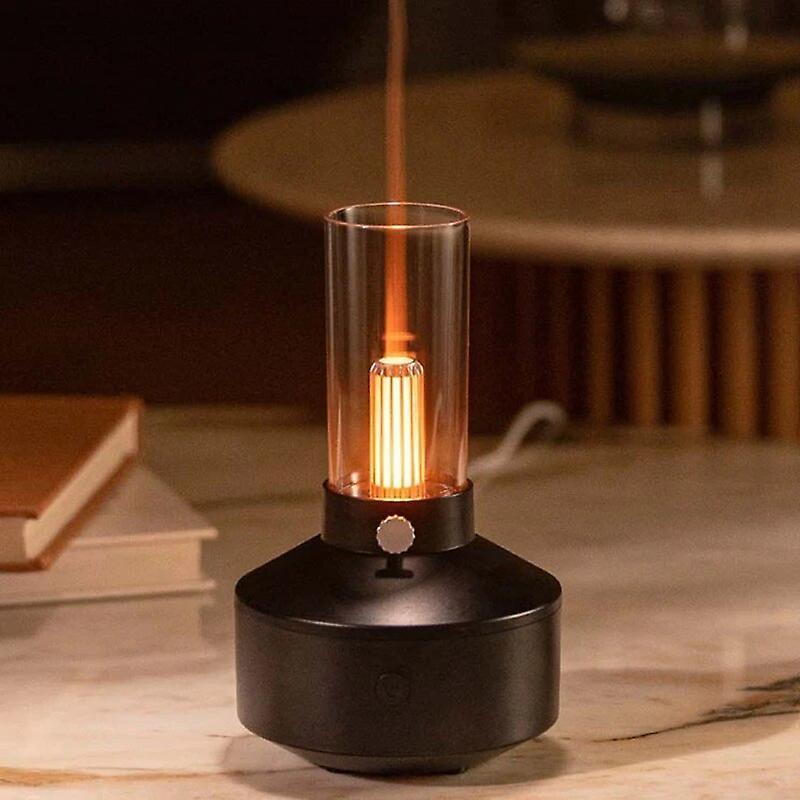 محاكاة شمعة ضوء مرطب الهواء 150 مل ناشر المرطبات المنزلية الروائح مرطبات النفط موزعات الغلاف الجوي المكتبي مصباح ~ 14618