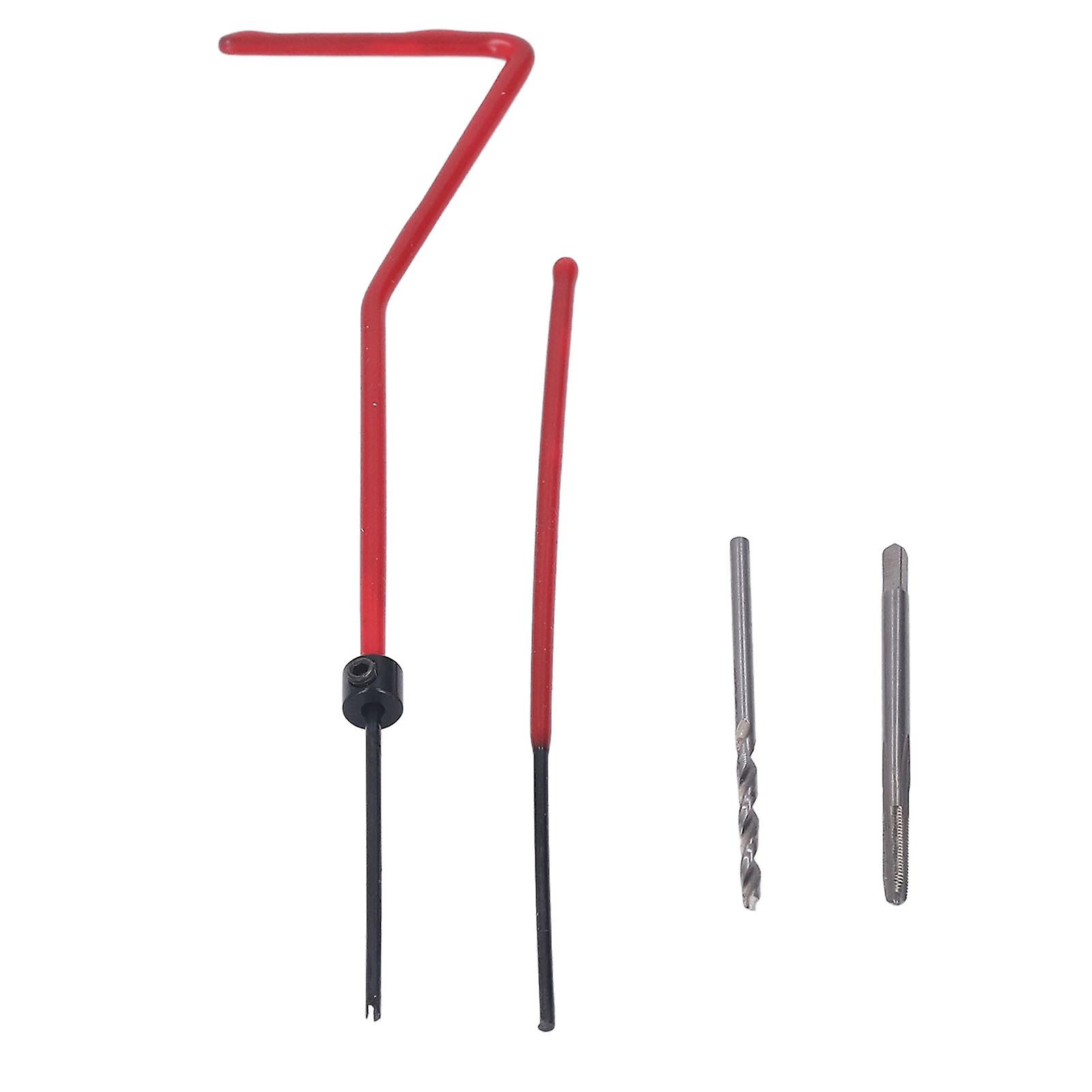 Thread Repair Kit with Drill Bit, Tap, and Insert Tools for M2x0.4 Thread Restoration
