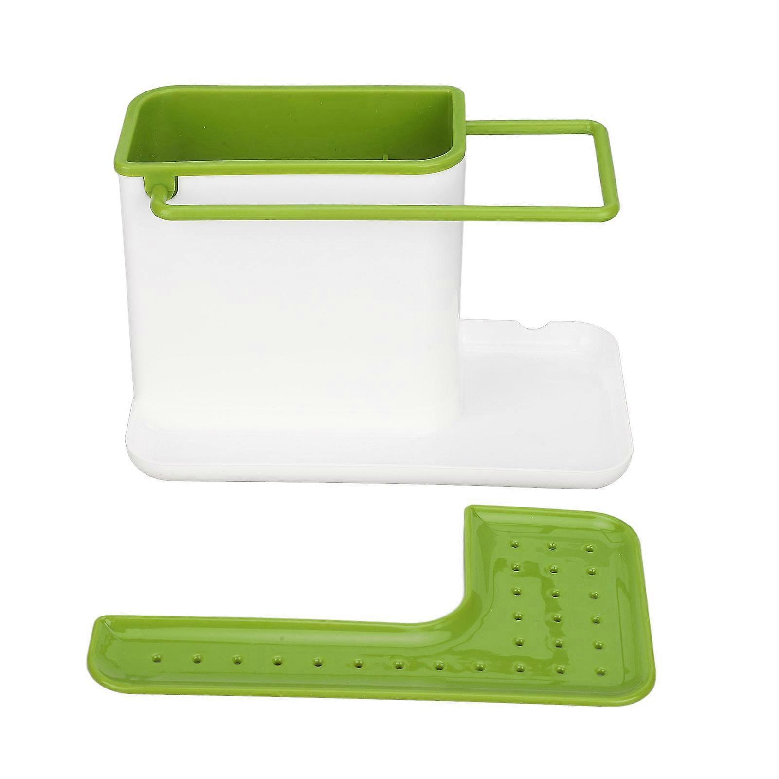 Kitchen Sink Organizer Durable Stable ABS Detachable Design Multifunction Easy to Clean Space Saving Sink Sponge Holder