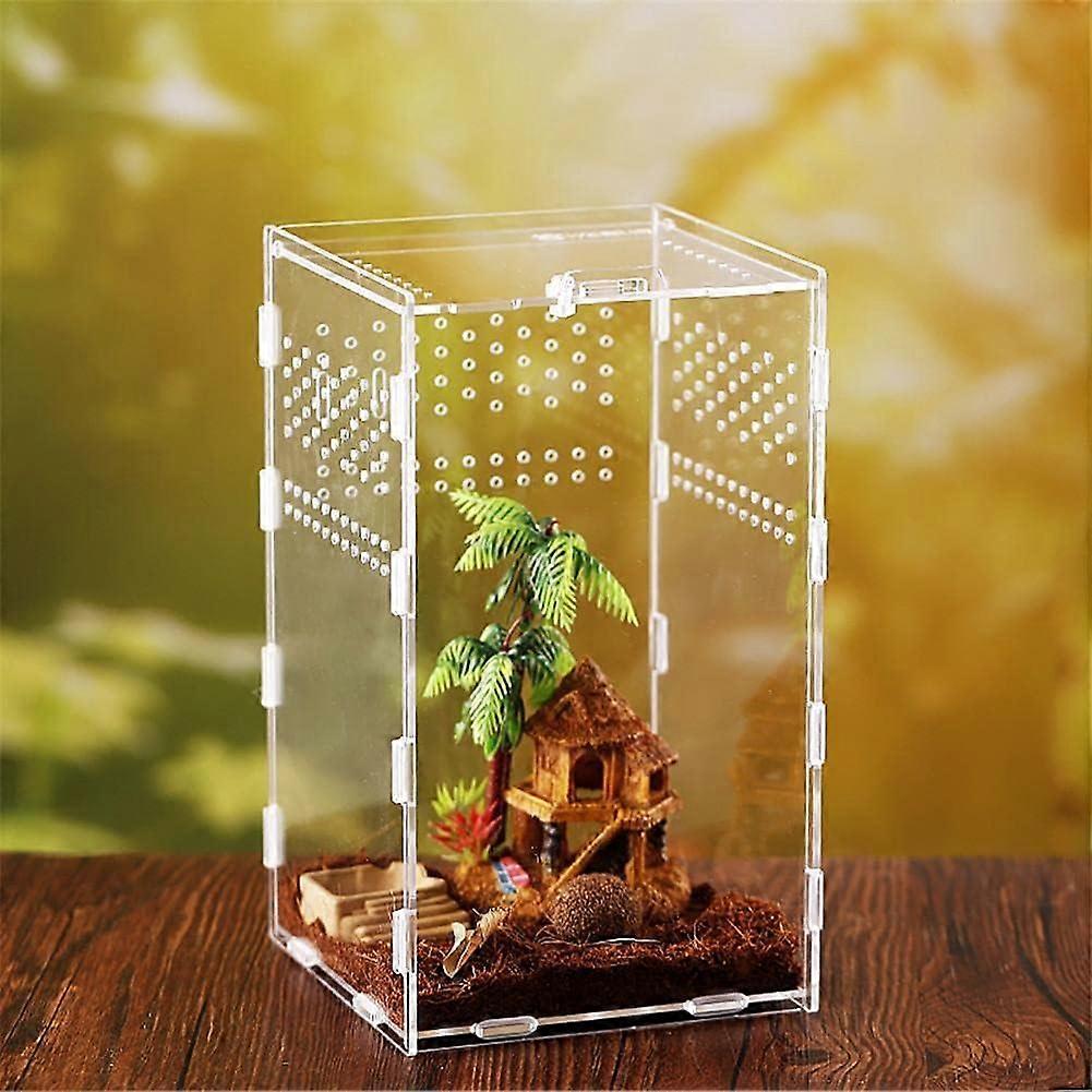 Terrarium reptile terrarium insect terrarium lizard snake spider crawling scorpion centipede acrylic reptile terrarium clear glass terrarium