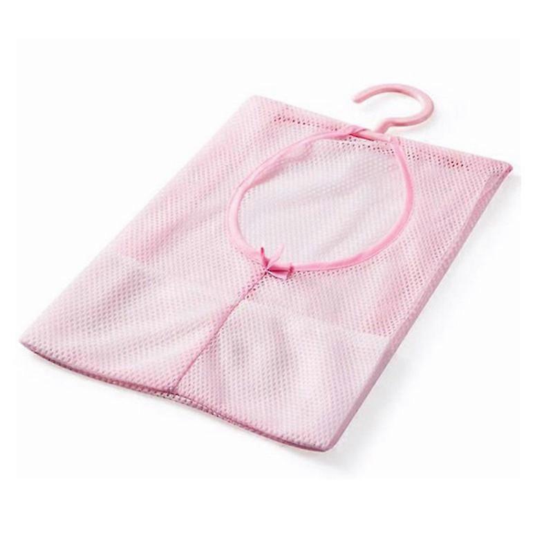 Pink hanging classification storage net