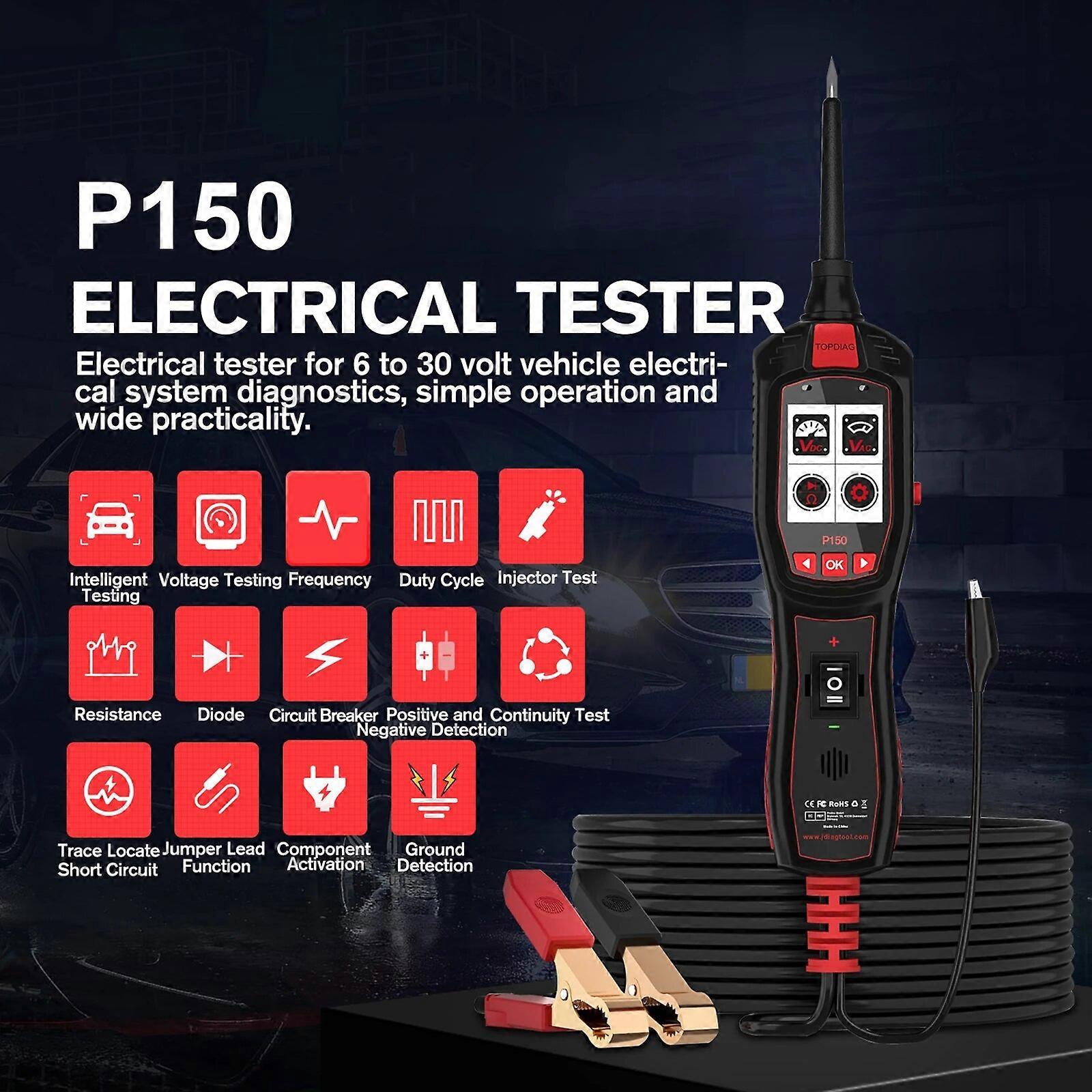 Electrical Tester for 6~30V Vehicle System Diagnostics Injector Signal Detection Intelligent Automatic Detection of Car Inside FN9U3183