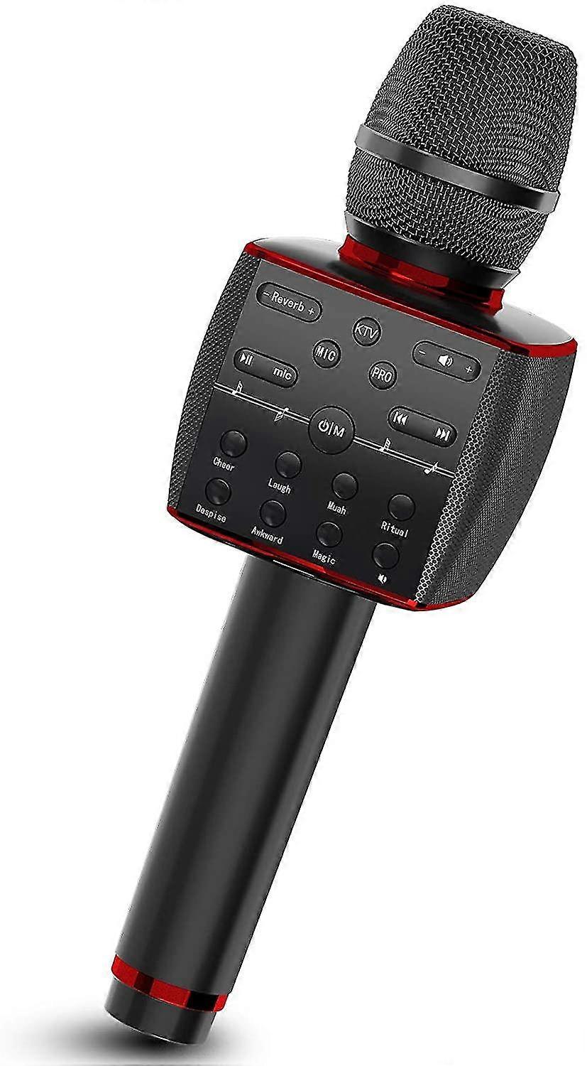 Karaoke-Mikrofon Bluetooth Wireless Professionelles Dynamisches Mikrofon Tragbare Gesangsmaschine für Zuhause Ktv Party Erwachsene / Kind Geschenk
