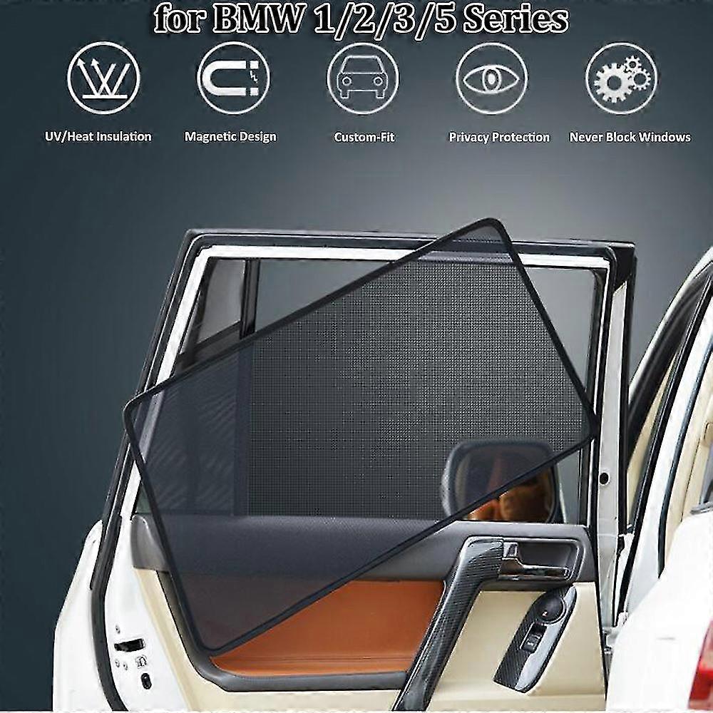 Exquisite Magnetic Car Side Window Sunshade For Bmw 3 5 Series G30 F10 F11 F30 F31 X3 G01 X5 F15 E60 Sun Shield Shade Custom Accessories