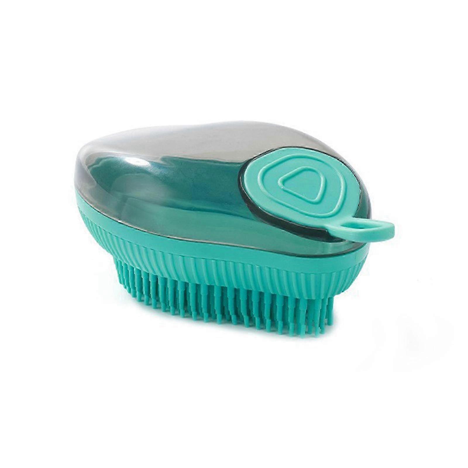 Masážní kartáč na péči o domácí mazlíčky s dávkovačem mýdla a šamponu, 100% nový