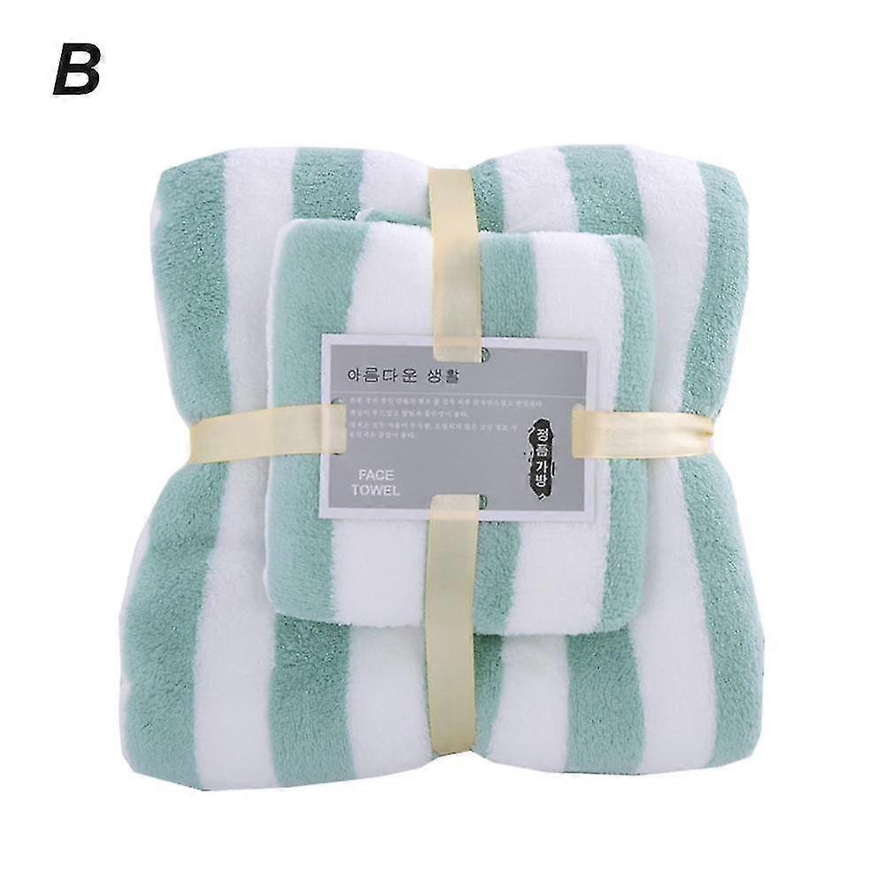 Towel and Bath Towel Set 2-in-1 Set Towel Bath and Face Towel Water Absorption