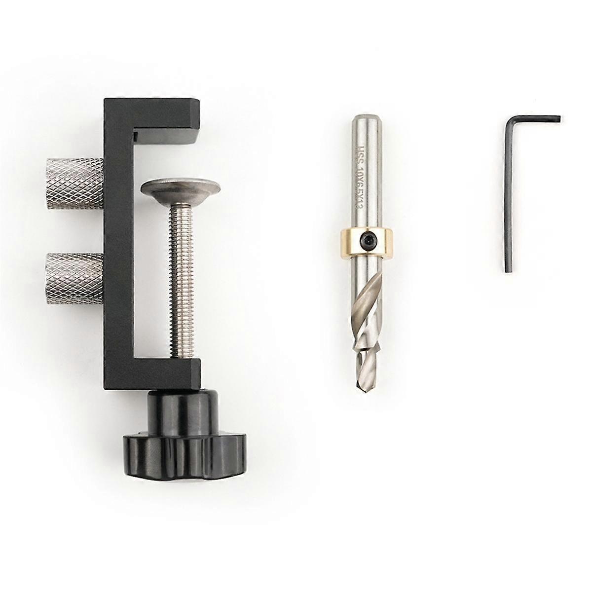 Aluminum Alloy Hole Drilling Assistant DIY Countersunk Open Hole Quick Connect Tools Woodworking Clamping Fixing Puncher